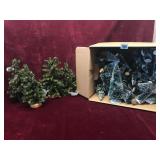Lot of Village Christmas Trees