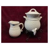 Longaberger Style Pitcher and Cooler