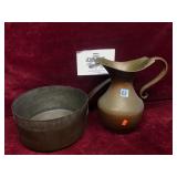 Likely Copper Pitcher and Pot