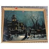 Vintage Print in the Style of "Christmas Eve"
