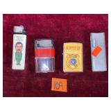 Various Vintage Lighters, Zippo & More