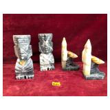 Vintage Book Ends, 02 ea