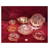 Vintage Pink Depression Glass Ware