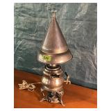 Vintage Aluminum Percolator Art Lamp