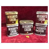 Vintage Hershey Cocoa Cannisters
