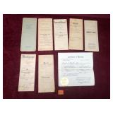 Various Vintage Deeds, Bills of Sales & More