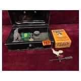 Vintage Shoe Shine Box and Tools