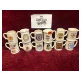 Franklin Porcelain Tankards