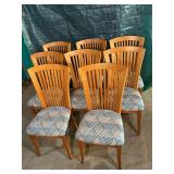 Eight Saloom MCM Dining Chairs