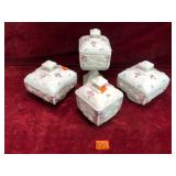 Vintage Westmoreland Milk Glass Candy Jars