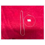 Sterling Silver Necklaces, Marked .925 Italy