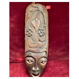 Vintage African Style Wood Carved Oceanic Mask