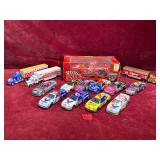 Various Mini Die Cast Racing Cars and More