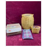 Longaberger Baskets, Liners and 1 has lid