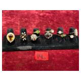Costume Jewelry, Rings, Various Sizes