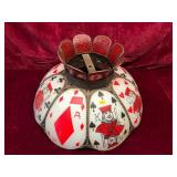 Vintage Poker Themed Lamp Shade