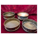 Vintage Brass Stackable Lab Sieves