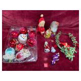 Various Vintage Christmas Ornaments