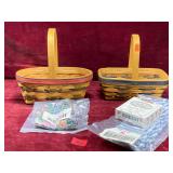 Longaberger Baskets, LIners and a Tie-On