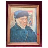 ART:  Van Gogh Style, Self Portrait, Painting