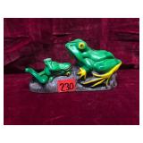 Cast Iron Frog Coin Bank