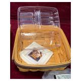 Longaberger Tic-Tac-Toe Basket, Lid and Liners