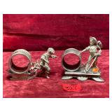 Vintage Silverplated Napkin Ring Holders