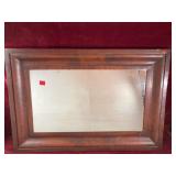 Antique Wood Framed Mirror