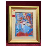 ART:  Peter Max, "Blushing Beauty"