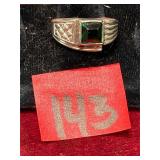 Sterling Silver Ring w/ Stone, Size 12