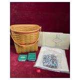 Longaberger Basket and Accessories