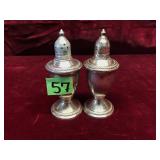 Weighted Sterling Salt & Pepper Shakers