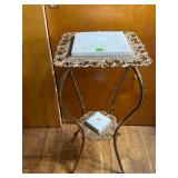 Vintage Metal Side Table/Plant Stand