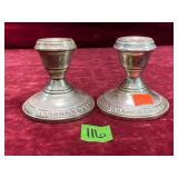 Silver Table Setting, Candlesticks, 02 ea