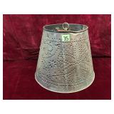 Vintage Metal Stamped Lamp Shade