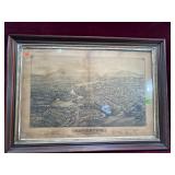 ART:  Saugerties on Hudson NY, Census Map