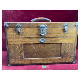 Vintage H.Gertiner Wooden Tool Chest