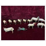 Putz Style Sheep Figurines