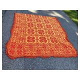 Vintage Orange Coverlet