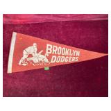 Vintage Brooklyn Dodgers Team Banner