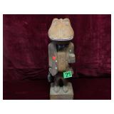 Wooden Frog Statue