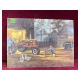 Vitnage Style Farm Scene Metal Sign