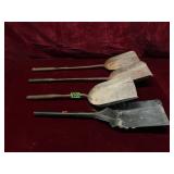 Vintage Metal Fireplace Shovels