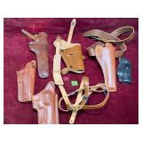 Various Leather Gun HOlsters