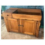Antique Quarter Sawn Oak Washstand Commode