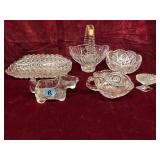 Pressed/Cut Crystal Glass Serving Dishes