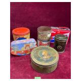 Antique Household Product Tins, Coffee Etc
