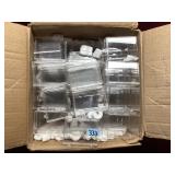 Clear Plastic Display Storage Box Case Lot
