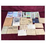 Vintage WWII Ephemera and Travel Map Collection
