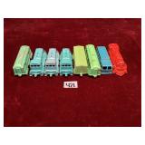 Vintage Midgetoy Diecast Train Cars and Vehicles